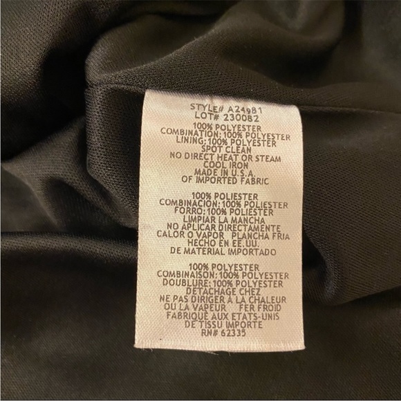 Betsy & Adam Floral Sequin Gown in Black/White 6 - Picture 9 of 10